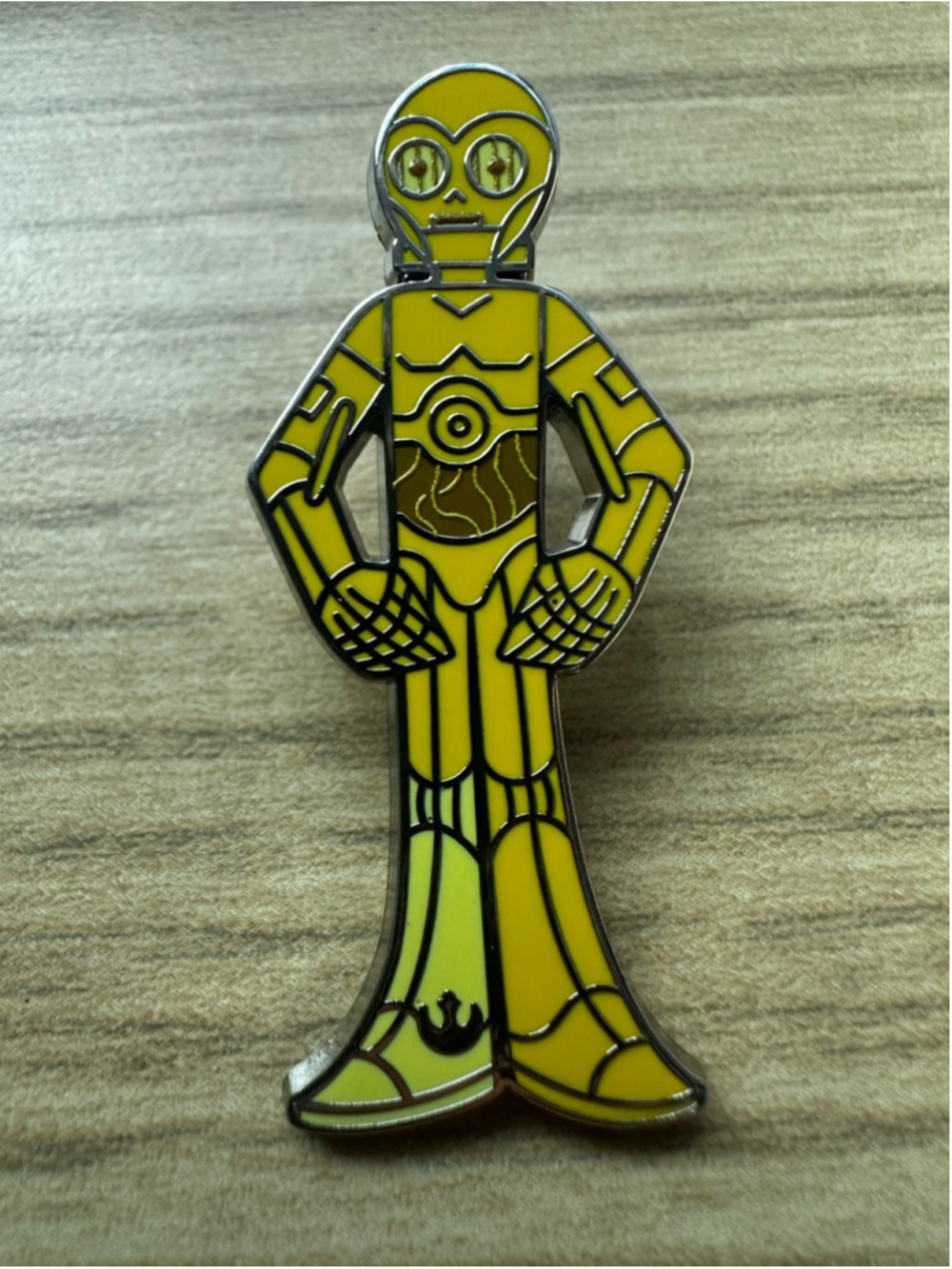 C-3PO Hidden Mickey Disney Yellow Color Story 2025 Pin Star Wars Wave B C3PO